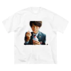 可愛い男の子イラスト販売所　By,keicyanの男の子　中学1年生　かき氷 Big T-Shirt
