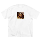 hypergoのねこねこ侍　SAMURAI cat Big T-Shirt