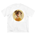 AQUAMETAVERSEの美少女・In the circle Tomoe bb 2712 ビッグシルエットTシャツ