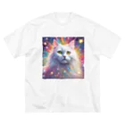 はなにゃんのおうちの虹色に輝くかわいい白猫ちゃん2 Big T-Shirt