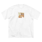 tattat259のカフェでくつろぐ女の子 Big T-Shirt