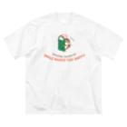 “すずめのおみせ” SUZURI店のHello! すずめだいきち ビッグシルエットTシャツ