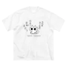 のべ子の全知全能ネコちゃん ビッグシルエットTシャツ