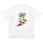 made blueのColorful Cat ビッグシルエットTシャツ