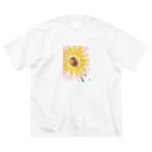 St.SKのひまわりsummer ビッグシルエットTシャツ