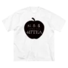 紅茶屋 417TEAのきゃさりん工房の紅茶屋 417TEA_BLACK ビッグシルエットTシャツ