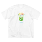 くろさわゆいのクリームソーダ ビッグシルエットTシャツ