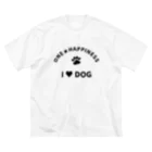 onehappinessのI LOVE DOG　ONEHAPPINESS Big T-Shirt