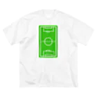 happy_25chanのサッカーコート柄スマホケース（iPhone 7/8） ビッグシルエットTシャツ