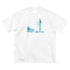 AtelierBoopのSupDog　コーギー ビッグシルエットTシャツ