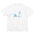 AtelierBoopのSupDog　シュナウザー ビッグシルエットTシャツ