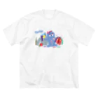 f-monのゴミのモンスター クロージー（カラー） ビッグシルエットTシャツ