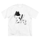 百±一の虚無猫魚 背面 Big T-Shirt