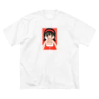 nsnの乙女のたくらみ（red） ビッグシルエットTシャツ