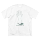 ItunoMANIMANIの人よけお手つきくん ビッグシルエットTシャツ