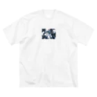 PEACE9のヤシの木 ビッグシルエットTシャツ