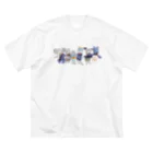 ms_pocheのブルーアニマルズ ビッグシルエットTシャツ