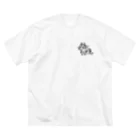 Creative store Mのsurreal_03(BK) ビッグシルエットTシャツ