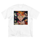 ウチノアイ Ai Uchinoの花の森・夢 ビッグシルエットTシャツ