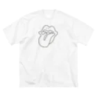 ぐにゃんじROCKのぐにゃっとしたくち ビッグシルエットTシャツ