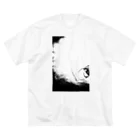 兎派の反転電-electric-1827(WHITE) ビッグシルエットTシャツ