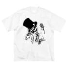 Cɐkeccooのシルクハット★ガイコツ Big T-Shirt