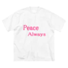 ヒラエイのPeace Always ビッグシルエットTシャツ