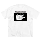 Momi Buncho Lab SHOPのヴォコーダー文鳥 ビッグシルエットTシャツ