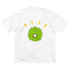 kyamiccoの太陽イメージで、イッちゃんこと大崎一番太郎くんを描きましたが、犬山パッパがドーナツと言ってくださったので、これはもう大崎ドーナツ太郎です★ ビッグシルエットTシャツ
