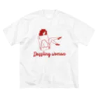 KUSUKUSU-COMPANYのDazzling woman ビッグシルエットTシャツ