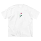 LePuyの一輪のチューリップ🌷カラー ビッグシルエットTシャツ