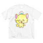 ナマコラブ💜👼🏻🦄🌈✨のおにぎりチワワ ゆるチワワ NAMACOLOVE ゆっくりきてね ビッグシルエットTシャツ