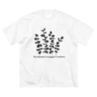 LePuyのユーカリ&花言葉【モノトーン】 ビッグシルエットTシャツ