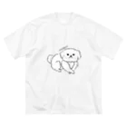 かまだ まゆめのモフモフわんこ様 ビッグシルエットTシャツ