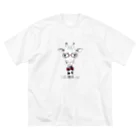 madein8☞shopのI like giraffes. But…(RED) ビッグシルエットTシャツ