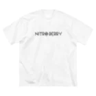 henpeisoku.repのNITRO BERRY LOGO BLACK ビッグシルエットTシャツ