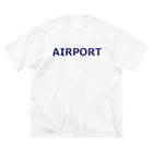 アメリカンベース のエアライングッズ　AIRPORT　飛行機　空港 ビッグシルエットTシャツ