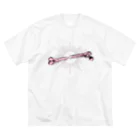 Yopioの大腿骨 PINKバージョン ビッグシルエットTシャツ