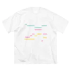 朝が嫌いだ。のmelody ビッグシルエットTシャツ