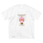 wakayamaのうさぎのたつ君２ ビッグシルエットTシャツ