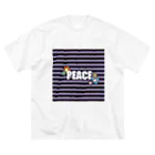 Aesthetic Clubのピース ビッグシルエットTシャツ