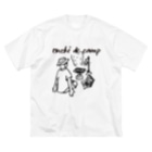Too fool campers Shop!のOuchi de Camp(黒文字) Big T-Shirt
