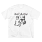 Too fool campers Shop!のOuchi de Camp(黒文字) Big T-Shirt