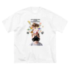 UNIREBORN WORKS ORIGINAL DESGIN SHOPのLET'S ENDURE NOW TO KEEP CHILDREN'S HOPES ビッグシルエットTシャツ