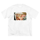 YUKI KUROKIのPIzza ビッグシルエットTシャツ