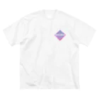 まるびすのMaybe me white color ビッグシルエットTシャツ