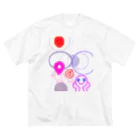 やすを🍜🥟のなかよしおやこ ビッグシルエットTシャツ