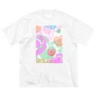 Prism coffee beanの【ラテアート】カラフルハート Big T-Shirt