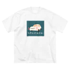 ぷにおもちSHOPのウーパールーパースーパーカー ビッグシルエットTシャツ