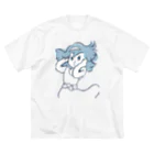 fujicozaccaのwindガール ビッグシルエットTシャツ